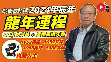 2024龍年運程1988男|2024 肖龍流年運程 